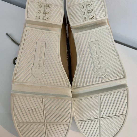 "L'Amour Des Pieds" Beige & Silver Lace-Up Casual Shoes - Picture 8 of 12